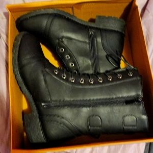 Top Moda Black poet Boots